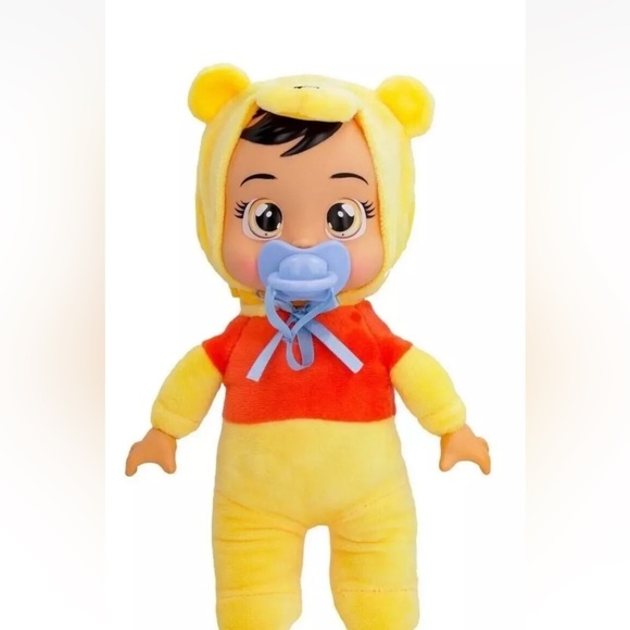 Cry Babies Tiny Cuddles x Disney Winnie the Pooh Real Tears 10" Baby Doll - Picture 1 of 2